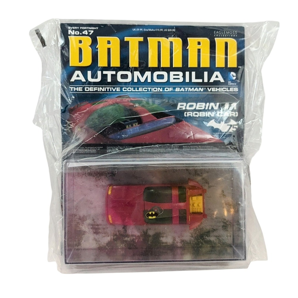 Eaglemoss Automobilia DC Comics Batman Robin #1 (Robin Car) & Magazine No. 47 -